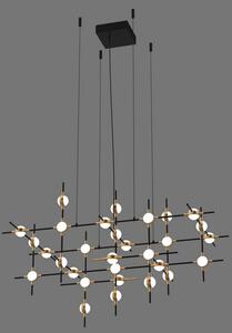 ITALUX MD18001067-30A BG Provenza závesné svietidlo LED 72W/4800lm 3000K čierna, zlatá
