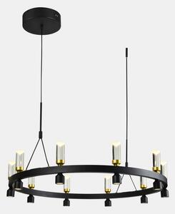 ITALUX PND-83812-20 Almelo závesné svietidlo LED D818mm 49W/2920lm 3000K čierna, zlatá