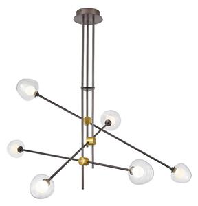 ITALUX PND-201883-6 Romily závesné svietidlo LED 4W/1800lm 3000K kávová, mosadz