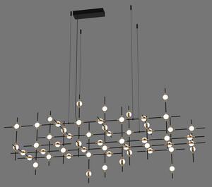 ITALUX MD18001067-55A BG Provenza závesné svietidlo LED 132W/8800lm 3000K čierna, zlatá