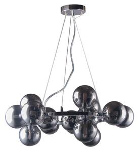ITALUX PND-6161-15 CH+SM Marbelio závesné svietidlo 15xG9 D580mm chróm, dymová