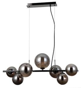 ITALUX PND-406007-7A-BCR Canello závesné svietidlo 7xG9 čierny chróm, dymová