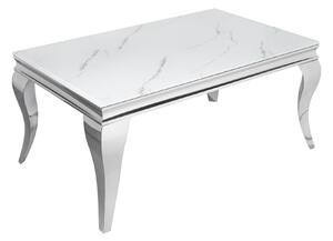 Konferenčný stolík BARROCK 100 cm - biela, sivá