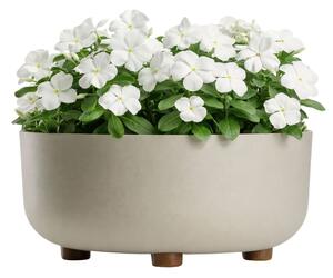 PLASTOVÝ KVETINÁČ TERRA 30X14,5 CM BÉŽOVÁ