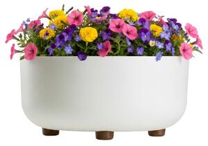 PLASTOVÝ KVETINÁČ TERRA 30X14,5 CM KRÉMOVÁ