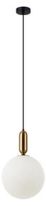 ITALUX PND-02340-1L-BRO Aldeva závesné svietidlo 1xE27 D300mm čierna, starožitná bronzová, biela
