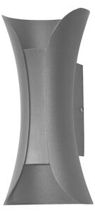 ITALUX PL-356-S Dante exteriérové nástenné svietidlo LED 6W/330lm 4000K IP54 čierna pieskovaná