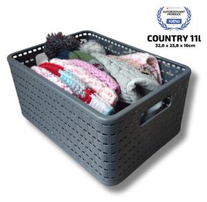 Rotho Úložný box Country A5 čierna