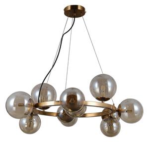 ITALUX PND-30223-11A Montora závesné svietidlo 11xG9 medová mosadz, dymová