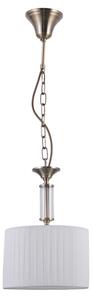 ITALUX PND-28343-1 Ferlena závesné svietidlo 1xE14 D240mm starožitná bronzová, biela