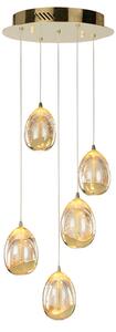 ITALUX PND-22112132-5A-CHPN Huelto závesné svietidlo LED D300mm 24W/1450lm 3000K champagne zlatá