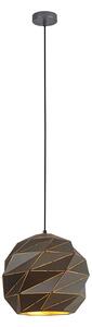 ITALUX PND-2424-1L-GR+GD Palermo závesné svietidlo 1xE27 D320mm antracit