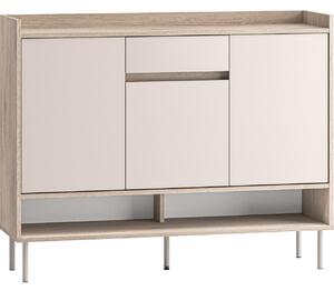 MEBLINE Komoda FLEUR 02 dub cremona terracotta / kašmír