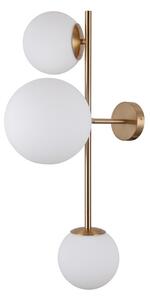 ITALUX WL-31221-3-HBR Vailante nástenné svietidlo 1xE27, 2xE14 medová mosadz, biela