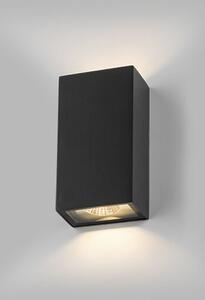 LED2 5100434DT BLOCK vonkajšie nástenné svietidlo LED 2x3W/200lm 3000K IP54 TRIAC antracit