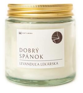 Dobrý spánok - Levanduľa lekárska - kokosová sviečka 30 hod Hatussa