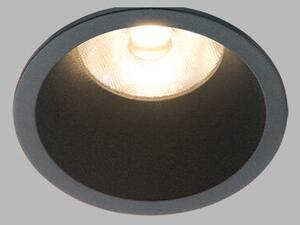 LED2 2250333DT RAY M zápustné bodové svietidlo LED D75mm 10W/790lm 3000K IP44 TRIAC čierna