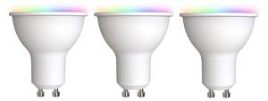 LUUMR Smart GU10 4,7W RGBW ZigBee Hue 3ks, Biela / opálová, Plast