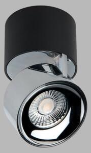 LED2 11508335DT KLIP ON stropné povrchové bodové svietidlo LED D77mm 11W/770lm 3000K TRIAC čierna, chróm