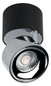 LED2 11508335DT KLIP ON stropné povrchové bodové svietidlo LED D77mm 11W/770lm 3000K TRIAC čierna, chróm