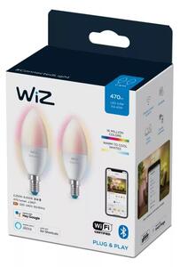 Philips Wiz Colors 8719514551275 LED žiarovka E14 C37 4,9W/470lm 2200-6500K+RGB sviečka 2-set