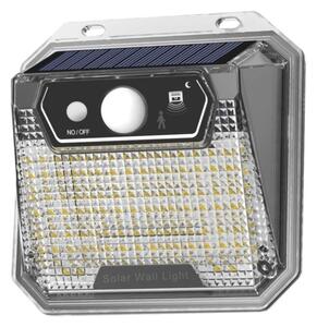 Immax 08485L IMMAX PETTY vonkajšie solárne nástenné svietidlo LED 3W/132lm 6000K, IP65, PIR senzor, čierna