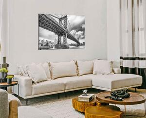 Obraz na stenu Čiernobiely obraz Most Brooklyn