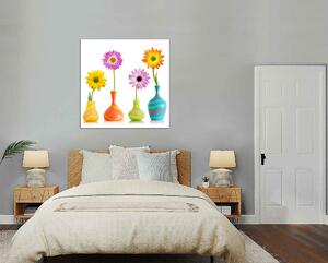 Obraz na plátne Kvety vo vázach