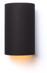 Rendl RON 15 | Nástenná lampa s textilným tienidlom Farba: Čierna / Zlatá