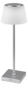 RABALUX 76013 Taena dotyková stolná lampička LED V380mm 4W/200lm 3000-5000K IP44 strieborná, biela