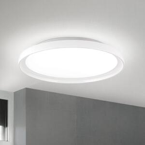 ORION stropné LED svetlo GAMMA, Ø 40 cm, biele, diaľkové ovládanie, stmievateľné, Biela / opálová, Obývacia izba / jedáleň, Hliník, Moderný, Závesné svietidlo