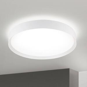 Stropné LED svetlo VARIO, Ø 60 cm, biele, kov, stmievateľné, Biela / opálová, Obývacia izba / jedáleň, kov, Moderný, Závesné svietidlo
