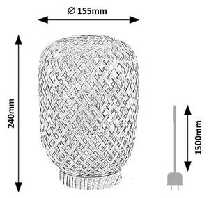 RABALUX 74016 Alinafe stolná lampička 1xE14 V240mm prírodná