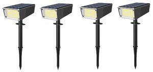 Bezdoteku LEDsolar 72 vonkajšie svetlo do zeme 4 ks, 72 LED, bezdrôtové, iPRO, 2W, studená farba
