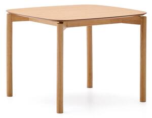 Jedálenský stôl v dekore jaseňa 100x100 cm Indara – Kave Home