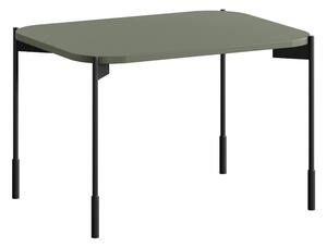 Hnedý konferenčný stolík Sonatia 60 cm s kovovými nohami - olivový