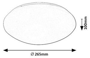 RABALUX 71132 Lucas stropné svietidlo so senzorom LED D265mm 12W/830lm 4000K IP44 biela