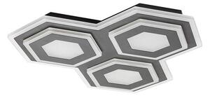 RABALUX 71115 Bitsi stropné svietidlo LED 72W/3200lm 3000+6000K čierna, biela, diaľkový ovládač
