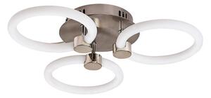 RABALUX 71007 Sotiris stropné svietidlo LED D410mm 21W/2300lm 3000+4000+6000K saténový chróm, biela, diaľkový ovládač