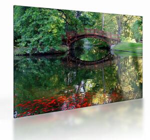 Sklenený obraz rieky (70x50 cm)