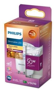 Philips 8718699774233 LED žiarovka 3,8W/50W 390lm GU10 2200-2700K 36D bodová WarmGlow Dimmable