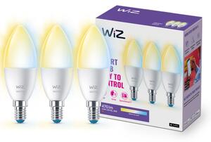 Philips Wiz Tunable white 8720169075696 LED žiarovka D39mm C37 E14 4,9W/470lm 2700-6500K sviečka 3-set