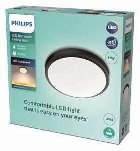 Philips 8719514326606 Doris CL257 stropné svietidlo LED D313mm 17W/1500lm 2700K IP44 čierna