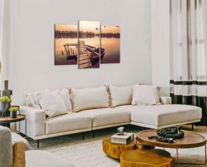 Obraz do obývačky Mólo a čln
