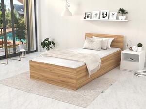 Jednolôžková posteľ Dorian - dub craft Rozmer: 200x120