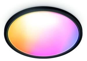 Philips Wiz Colors 8720169072671 SuperSlim stropné svietidlo LED D545mm 32W/3750lm 2700-6500K+RGB čierna
