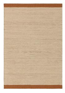 Krémový/terakotový ručne tkaný vlnený koberec 120x170 cm Lima Rust – Asiatic Carpets
