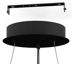 Eglo 901925 - Luster na lanku ARISCANI 3xE27/60W/230V čierna/béžová/dymová