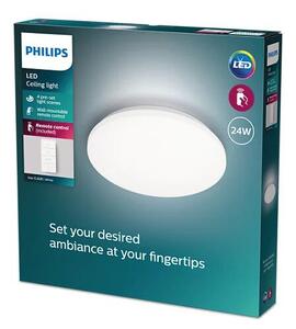 Philips 8720169196070 Izso CL620 stropné svietidlo LED D380mm 24W/2500lm 2700-6500K biela, diaľkový ovládač