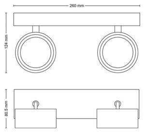 Philips 8720169174764 Bracia Spot WH stropné bodové svietidlo/spot LED 11W/1100lm 2700K biela